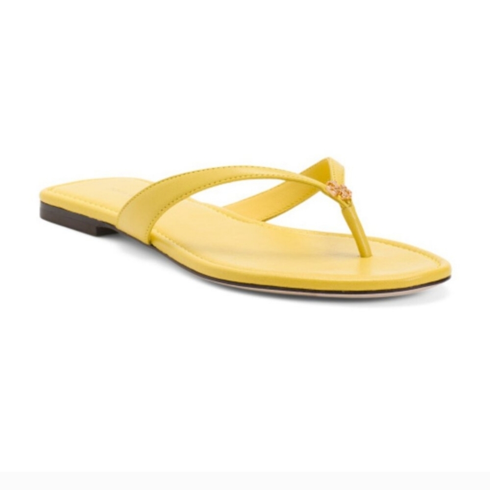 Tory Burch Leather Flip Flops - Picture 1 of 6
